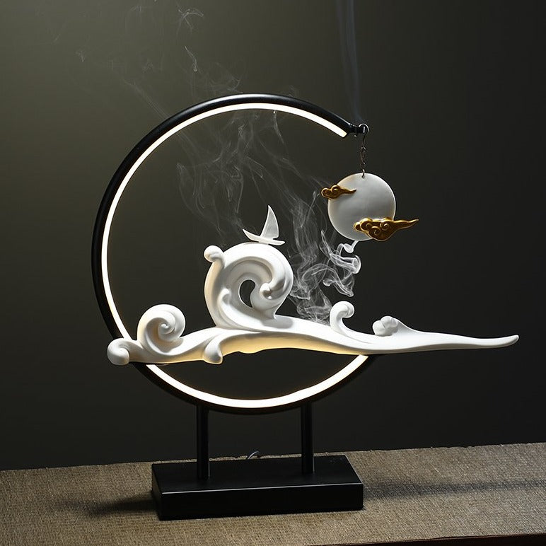 Wave & Cloud Incense Burner